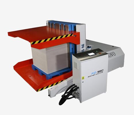 Minimale velgrootte 400X380mm Auto Flute Paper Laminator ondersteunt maximale papiergrootte 1500X1500mm of 1700X1700mm en laminatie machine