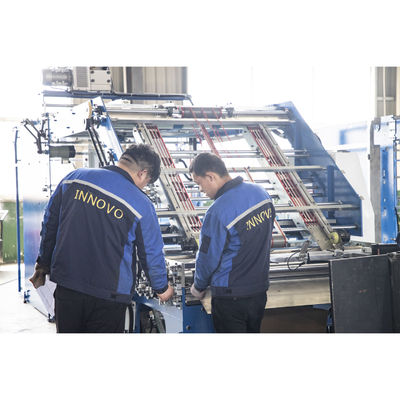 Automatische detectie van bovenste en onderste papier High Speed Flute Laminator Machine