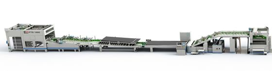 Geaffineerde rollenvoeding Fluet Laminator Automatische Single Facer Met Flip Flop Stacker Line