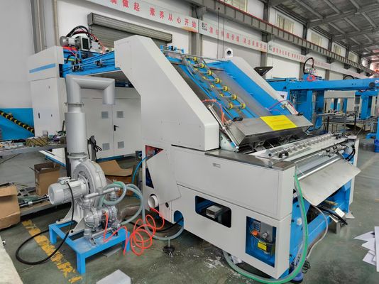 Topplaat Aligner System High Speed Flute Laminator Machine voor gebogen gegolfd bord met grote roestvrij staal Anilox Roller
