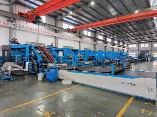 Precise sheet to sheet laminating machine voor gegolfd papier met automatische correctie en hoge snelheid servo control
