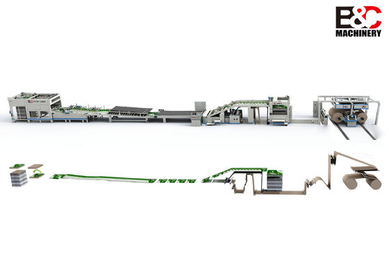 Offline Reel-to-Sheet Roll-Feeding Litho-Lamineermachine met Nauwkeurige Lamineernauwkeurigheid en Hoge Snelheid Roll-Feeding voor Verpakkingen