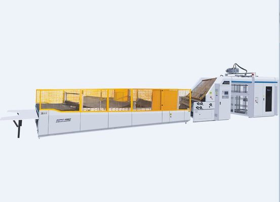 Hoogste Blad aan van het de Hoge snelheids Golfkarton van het Bodemblad Machine van de de Fluitlamineerder de Automatische
