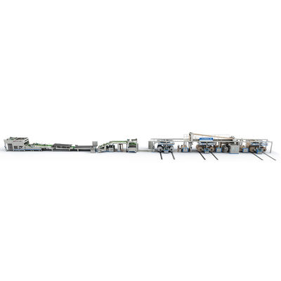 Geaffineerde rollenvoeding Fluet Laminator Automatische Single Facer Met Flip Flop Stacker Line