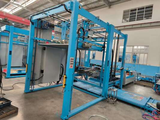 Auto Flip flop Stacker Machine automatisering van papier tellen draaien en stapelen processen voor de workflow in de productie van gegolfd karton