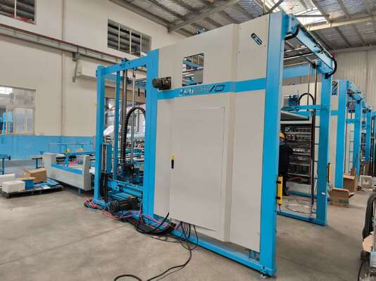 Automatische Flip Flop Stacker Machine Integrating Slow Paper Table And System Components For Flute Laminator Turning And Stacking In Packaging Production Automatische Flip Flop Stacker Machine Integrating Slow Paper Table And System Components For Flute Laminator Turning And Stacking In Packaging Productie